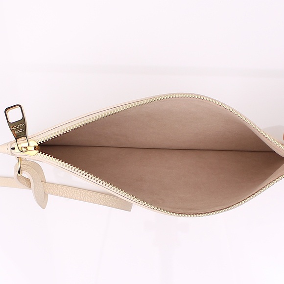 Louis Vuitton MM Neverfull Monogram Empreinte Giant In Crème Rose Trianon Pink - Picture 12 of 15